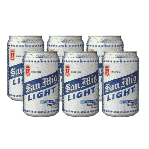 San Miguel Light 330m Canx6