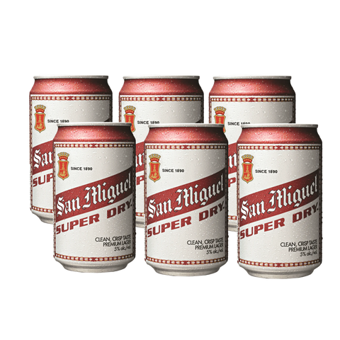 San Miguel Superdry 330ML Can x6