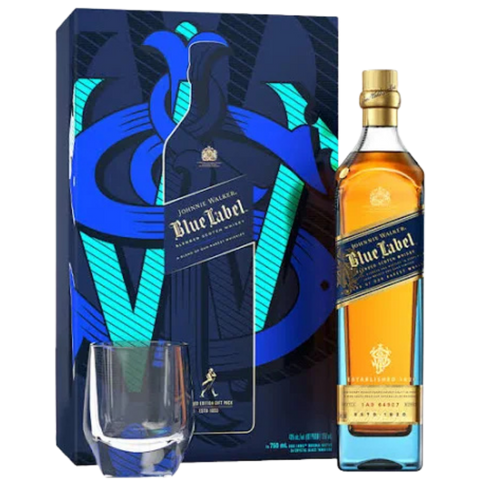 Johnnie Walker Blue Label 750ml Festive Gift Pack