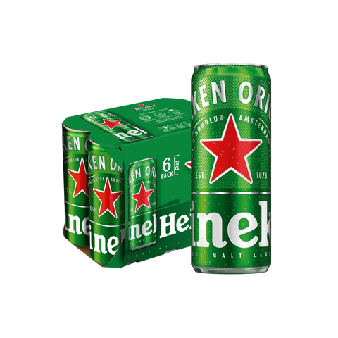 Heineken 330ml Can 6-Pack