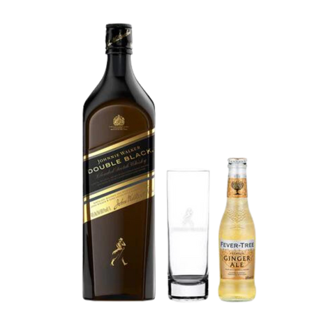 Johnnie Walker Double Black 1L w/ FREE Highball Glass and Fever-tree Ginger Ale