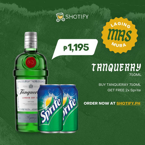 Tanqueray 750ml w/Free 2x Sprite