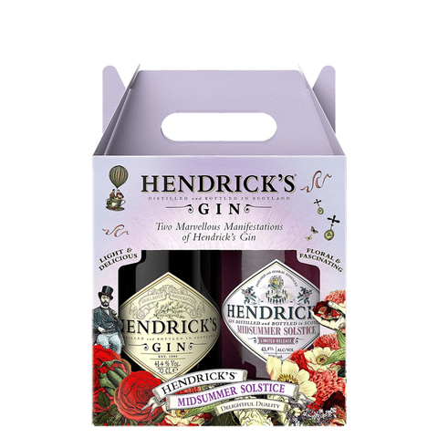 Hendrick's TwinPack (Hendrick's Gin and Midsummer Solstice) with Free Limited Edition Hendrick's Candle