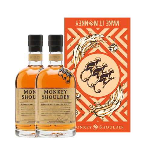Monkey Shoulder 700ml Twin Pack with Free Beach Towel
