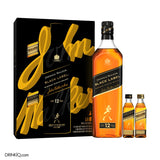 Johnnie Walker Black Label 1L Festive Gift Pack